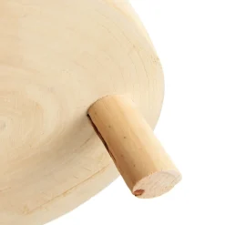 Wooden Footed Round Wooden Table Centrepiece Large Online