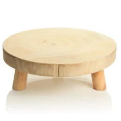 Wooden Footed Round Wooden Table Centrepiece Cheap